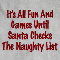 It's All Fun And Games Until Santa Checks The Naughty List